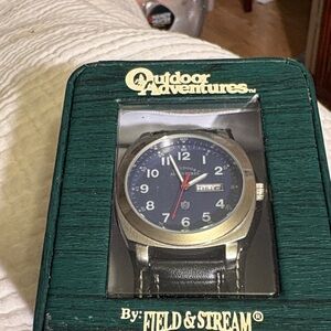Field & Stream Silver and Black Adventure Watch